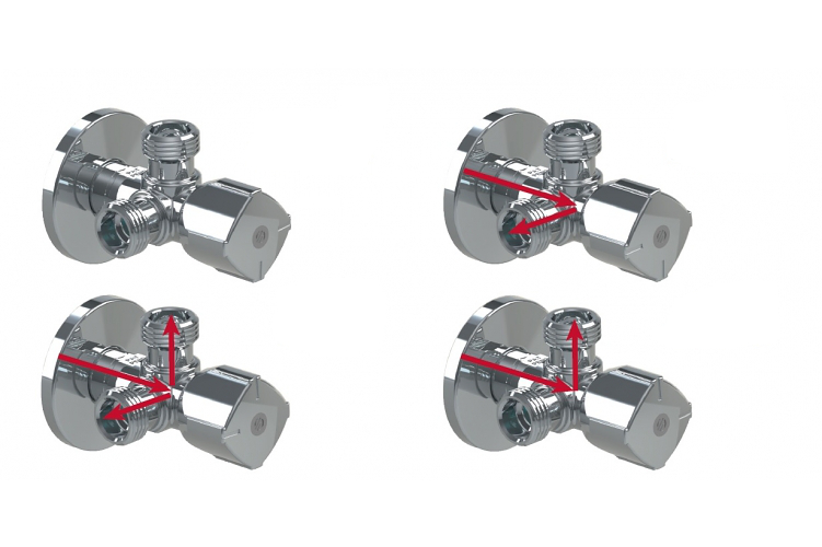 Zawór podwójny 1/2x3/8x3/8 ARCO TWIN COMBI Marka Arco
