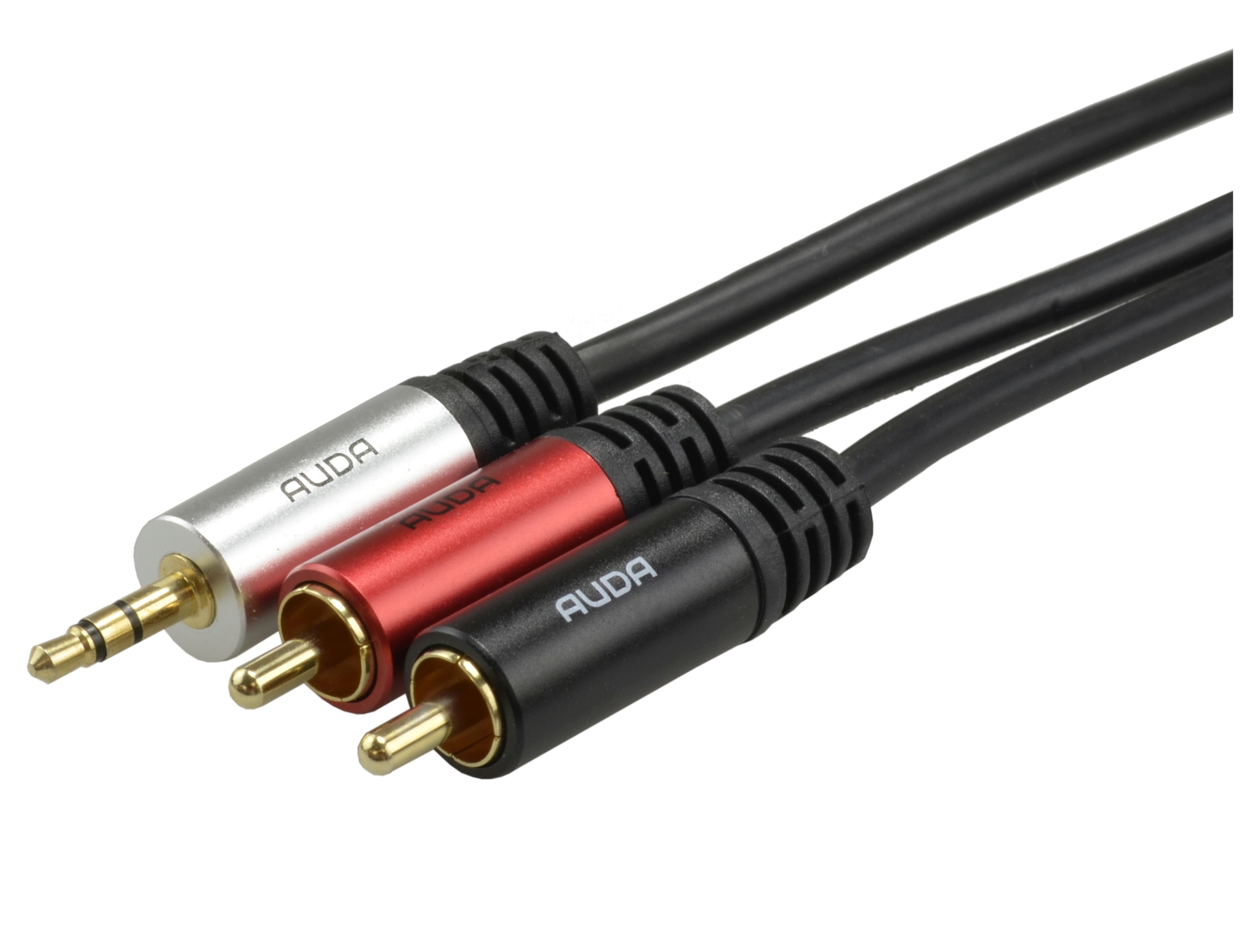 AUDA Kabel stereo aux MINI JACK / 2x RCA Cinch 15m 6206593810 Allegro.pl