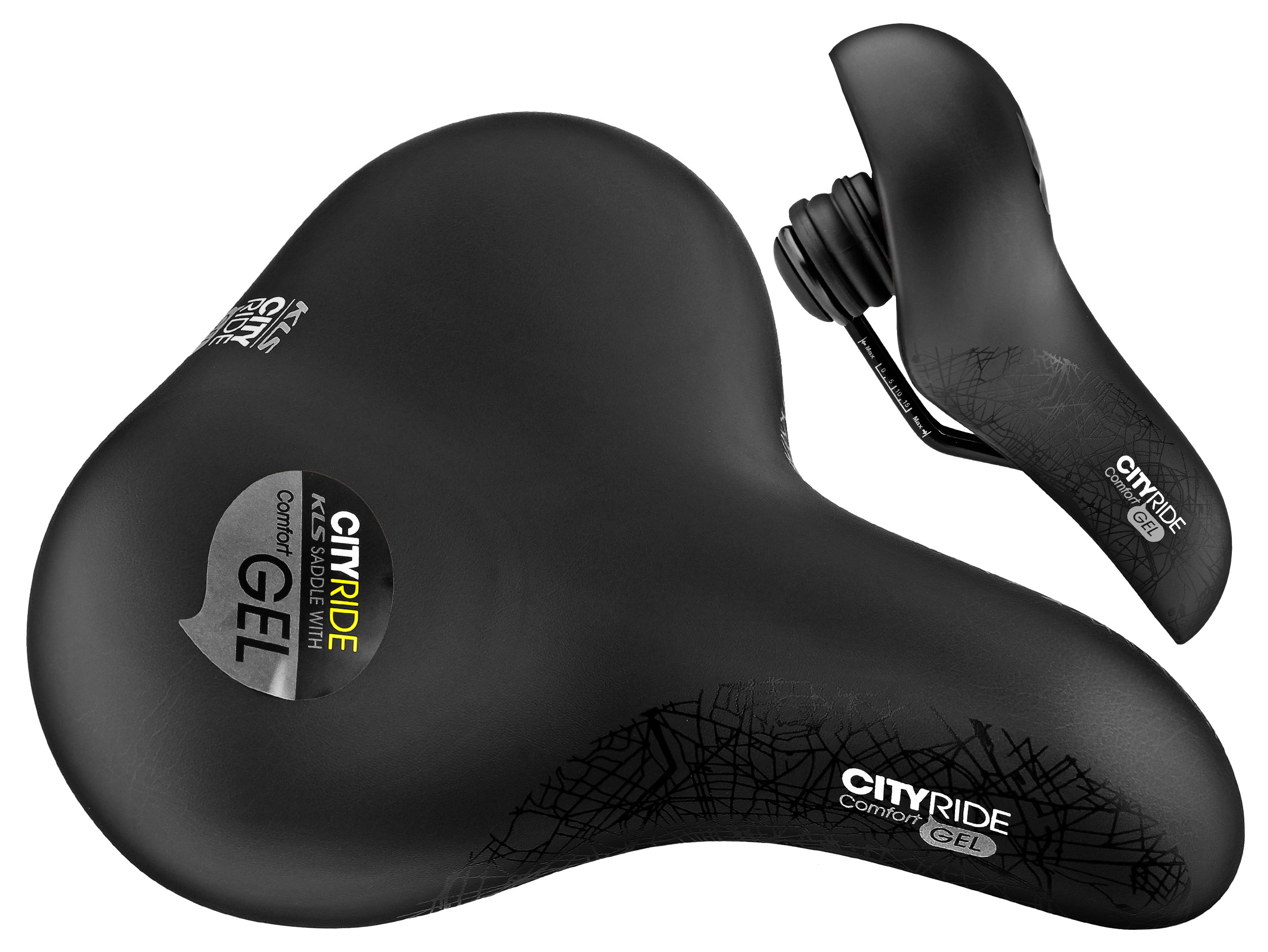 

Siodełko Kellys Cityride Gel Żelowe Czarne
