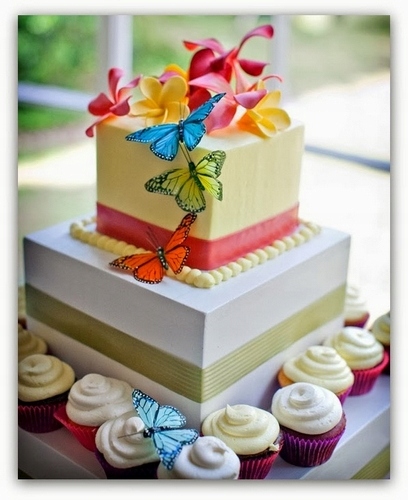 GRUBY OPŁATEK NA TORT PREMIUM A4 MOTYLE 62szt Typ opłatek na tort