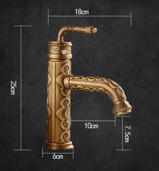 BATERIA UMYWALKOWA RETRO CZARNA ORB ROYAL BLACK Kolor czarny