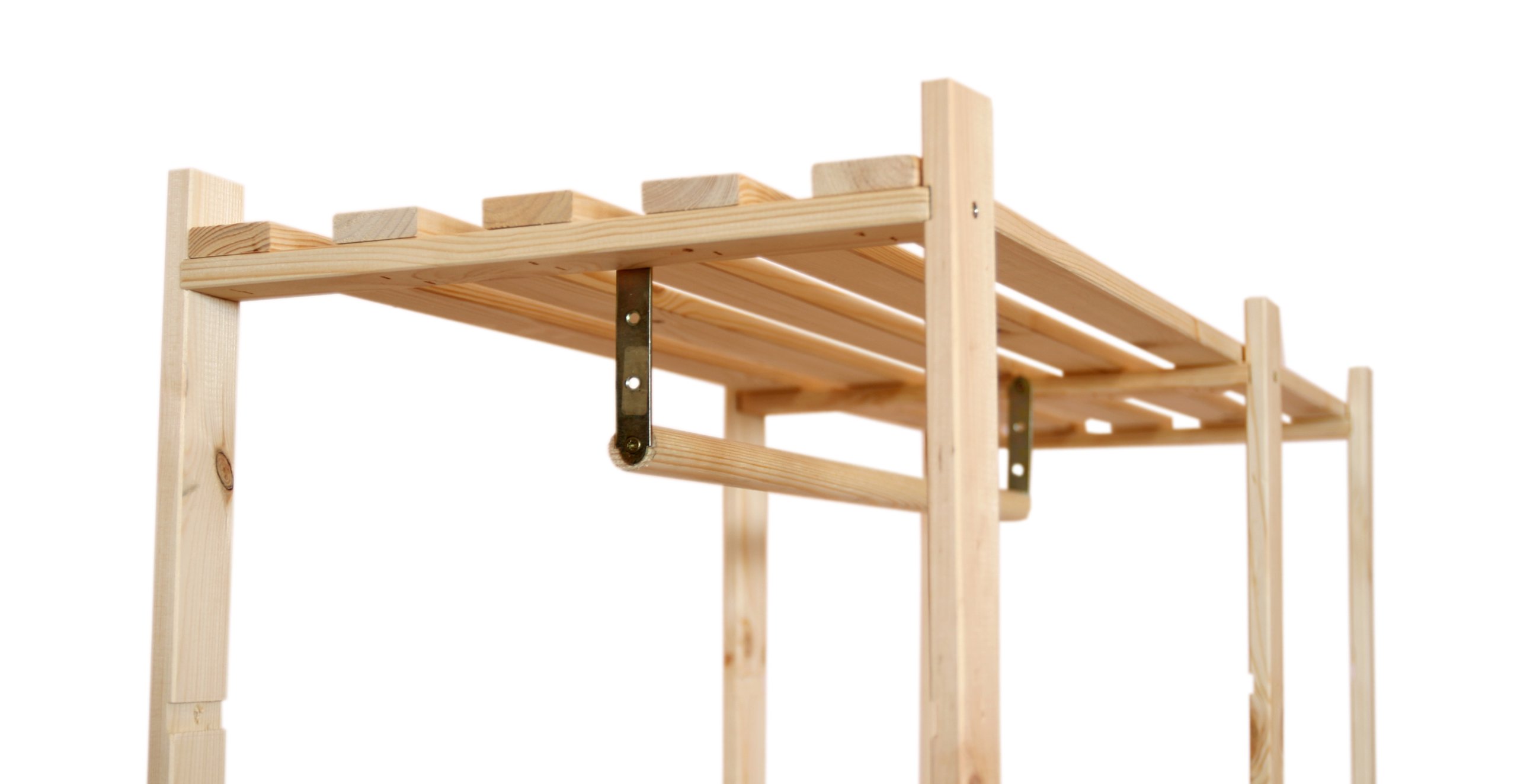 Regał drewniany garderoba RG-5 szafa na ubrania XL Wysokość mebla 170 cm