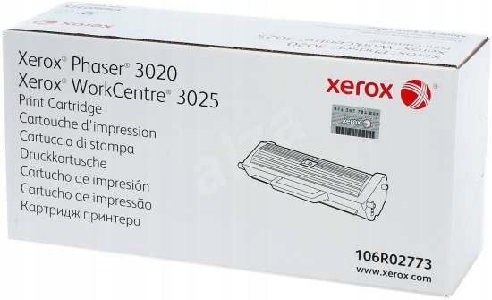 

Toner org. Xerox 106R02773 Black Ph 3020 Wc 3025