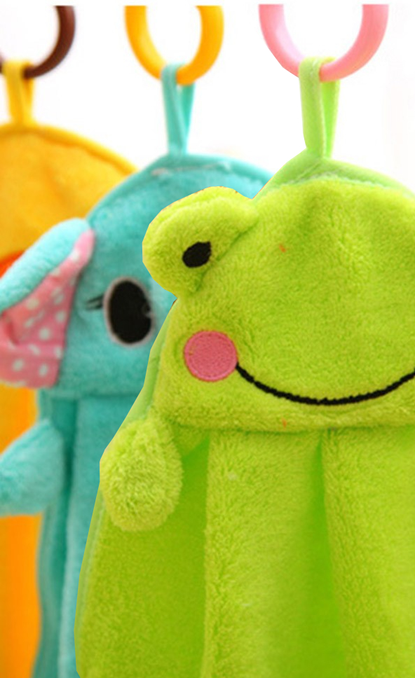 RĘCZNIK RĘCZNICZEK DLA DZIECI ZWIERZĄTKA ŻABKA PL Długość 29 cm