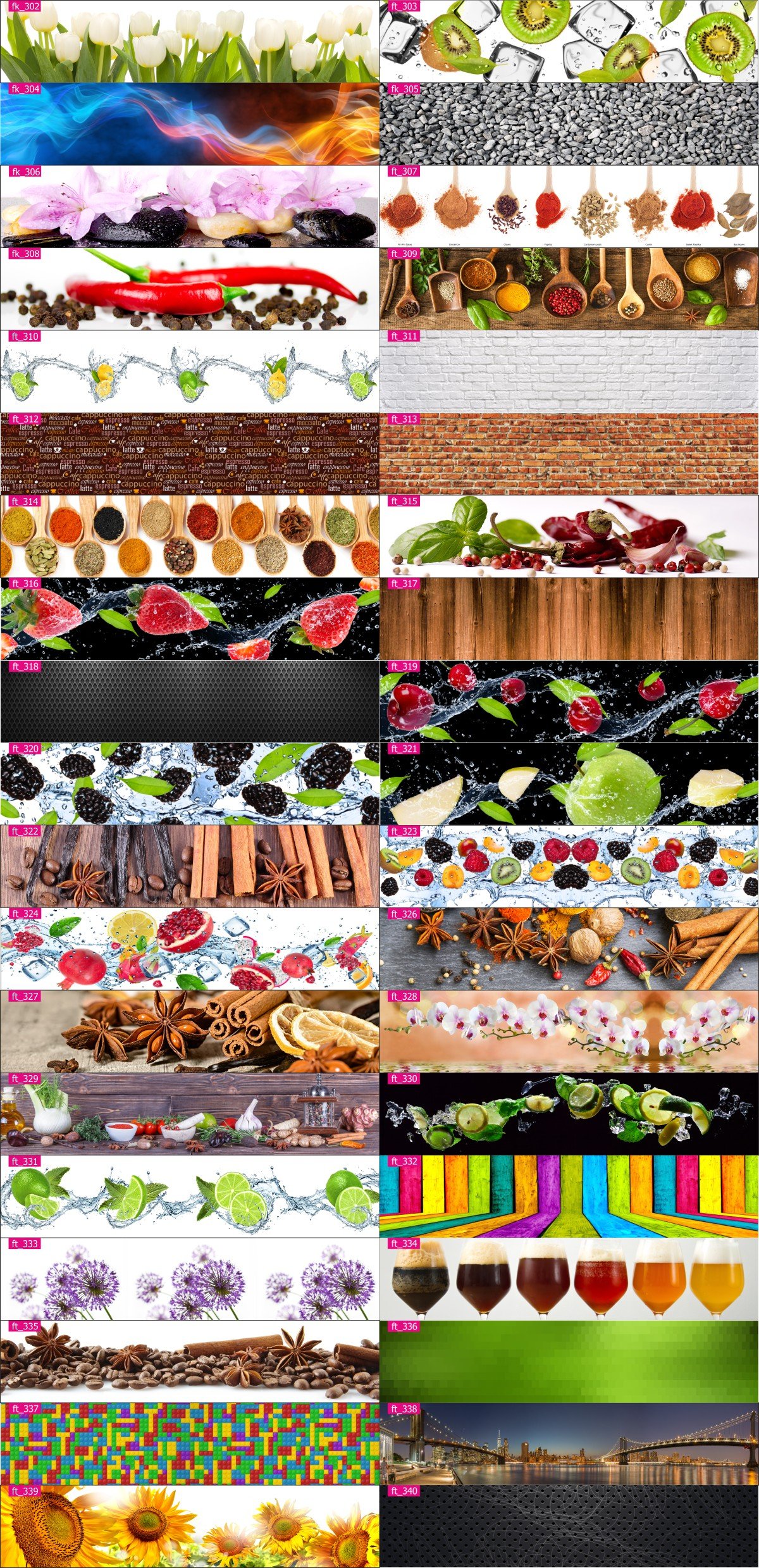 FOTOTAPETA DO KUCHNI OKLEINA KUCHENNA LAMINOWANA Szerokość produktu 100 cm