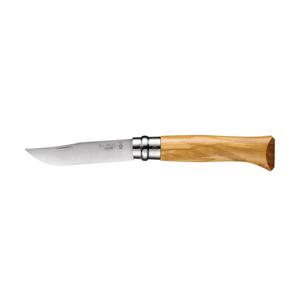 Nóż składany Opinel No 08 Inox Lux drewno oliwne 8,5 cm 12C27
