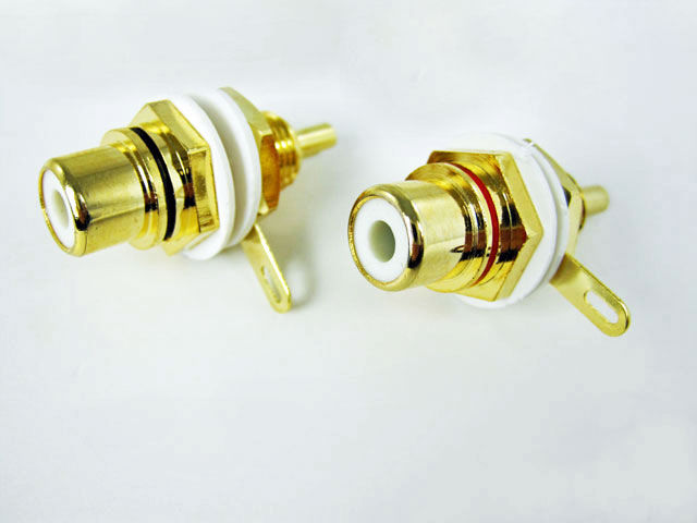 

gniazdo Rca chinch montowane do obudowy Vitalco 2x