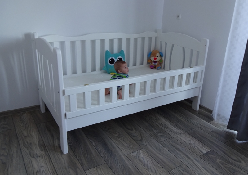 ŁÓŻECZKO ŁÓŻKO KOJEC DLA DZIECKA DZIECIĘCE 80X160 Kolor biały