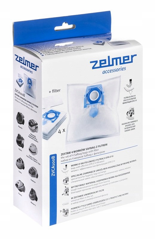 Оригинальные Мешки для ZELMER ZVCA100B Odyssey ZVC305SK