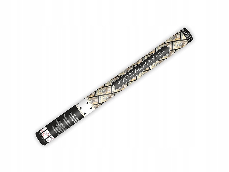 Tuby Strzelające Konfetti KASA 200PLN 60cm Wzór banknoty