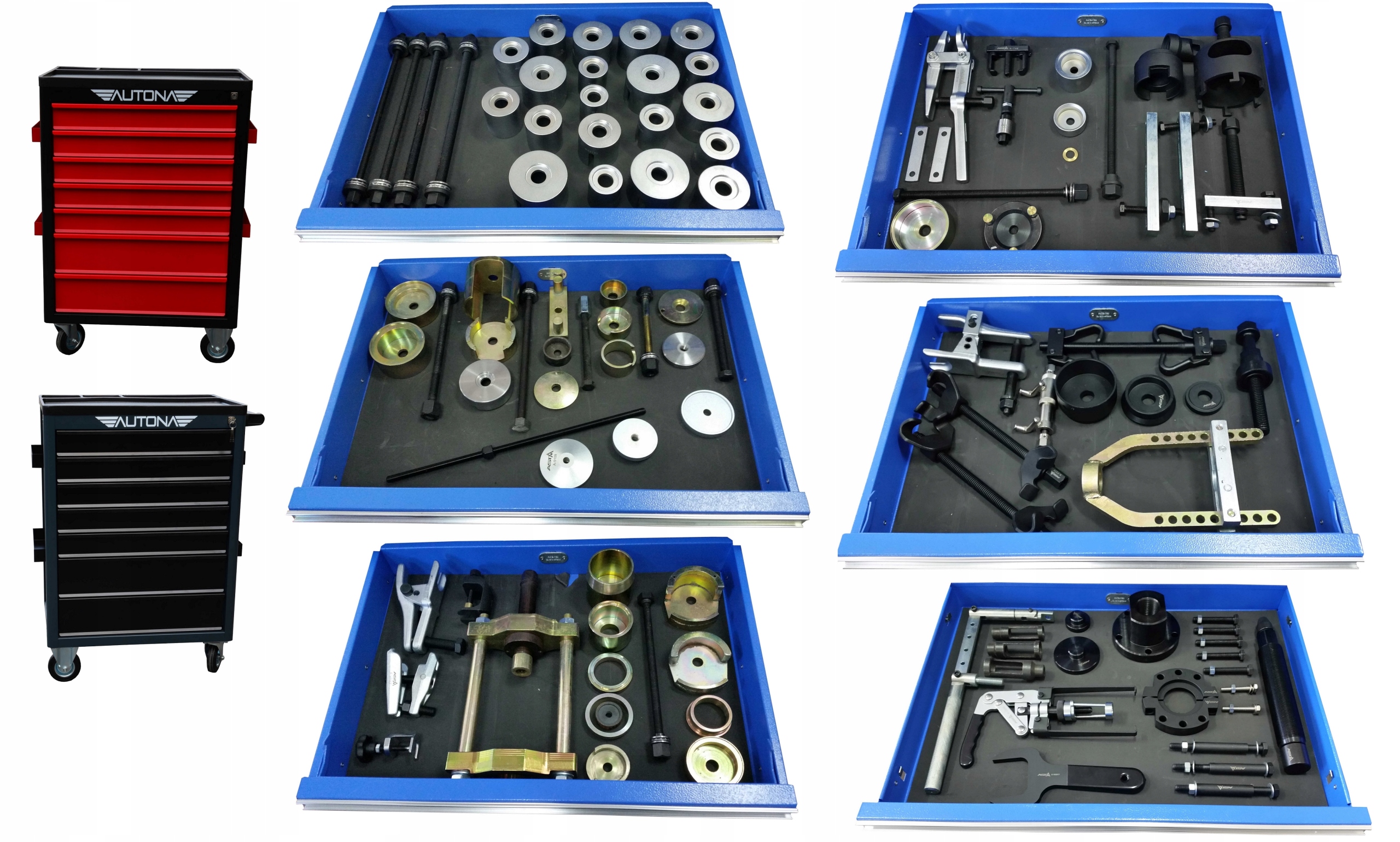 WÓZEK WARSZTATOWY ŚCIĄGACZE TULEI SPRĘŻYN SWORZNI