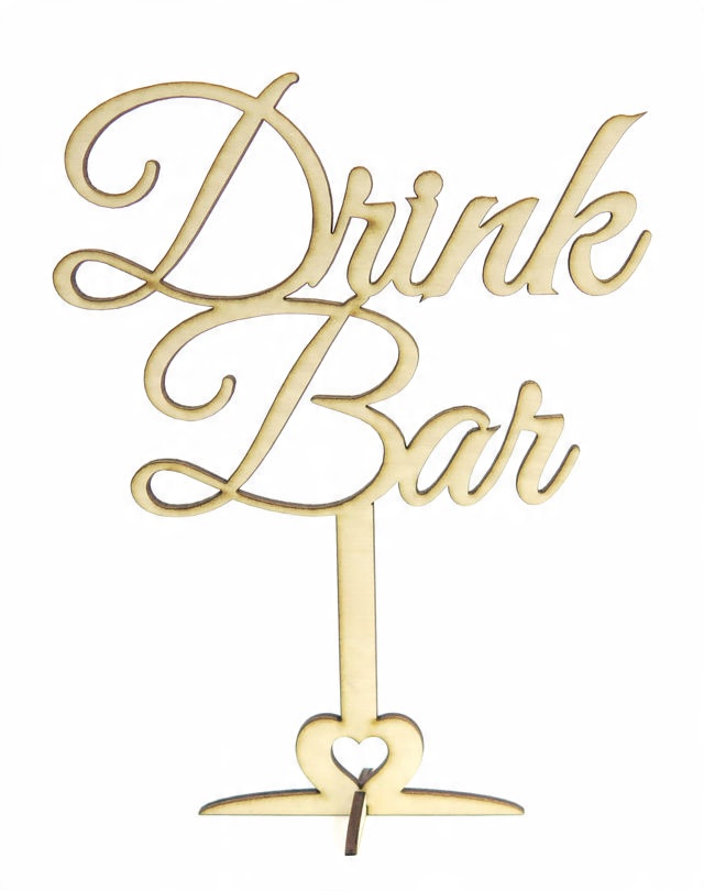 

Napis Drink Bar Na Podstawce Na Stół Wesele KY20