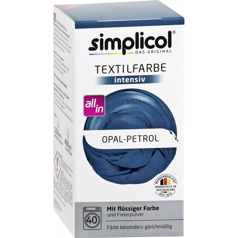 

Farba barwnik Simplicol do ubrań jeansu Opal-petro