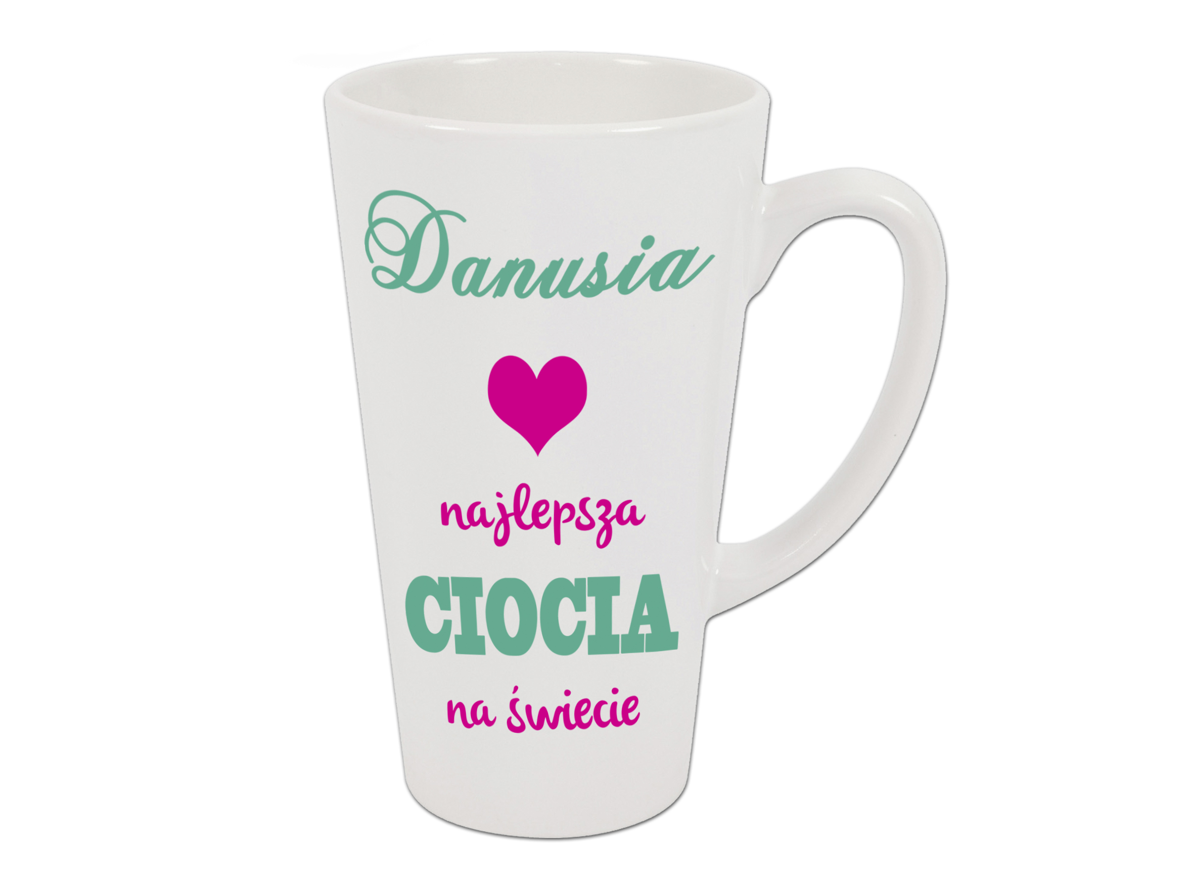 

Kubek Latte Dla Cioci Na Prezent + Imię 450ml