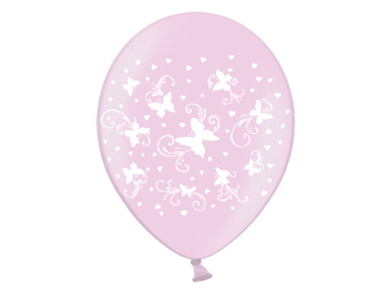 

Balony na Ślub Candy Pink -- Motylki -- 30cm 5szt