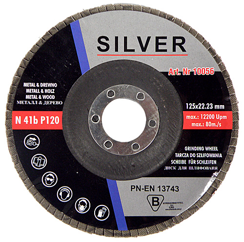 

Tarcza Lamelkowa Listkowa Lamelka 125 gr120 Silver