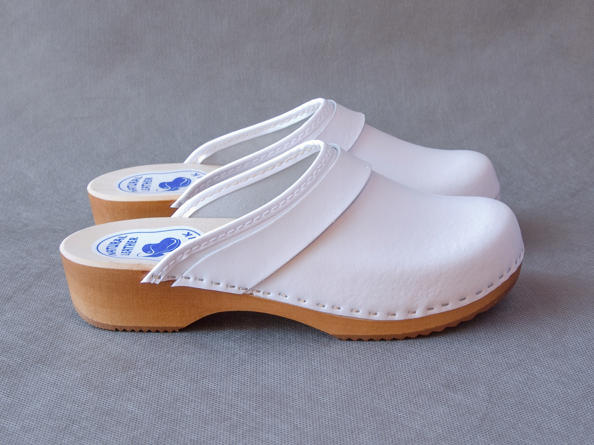 DREWNO + SKÓRA - Klasyczne TREPY DREWNIAKI - 38 Marka inna