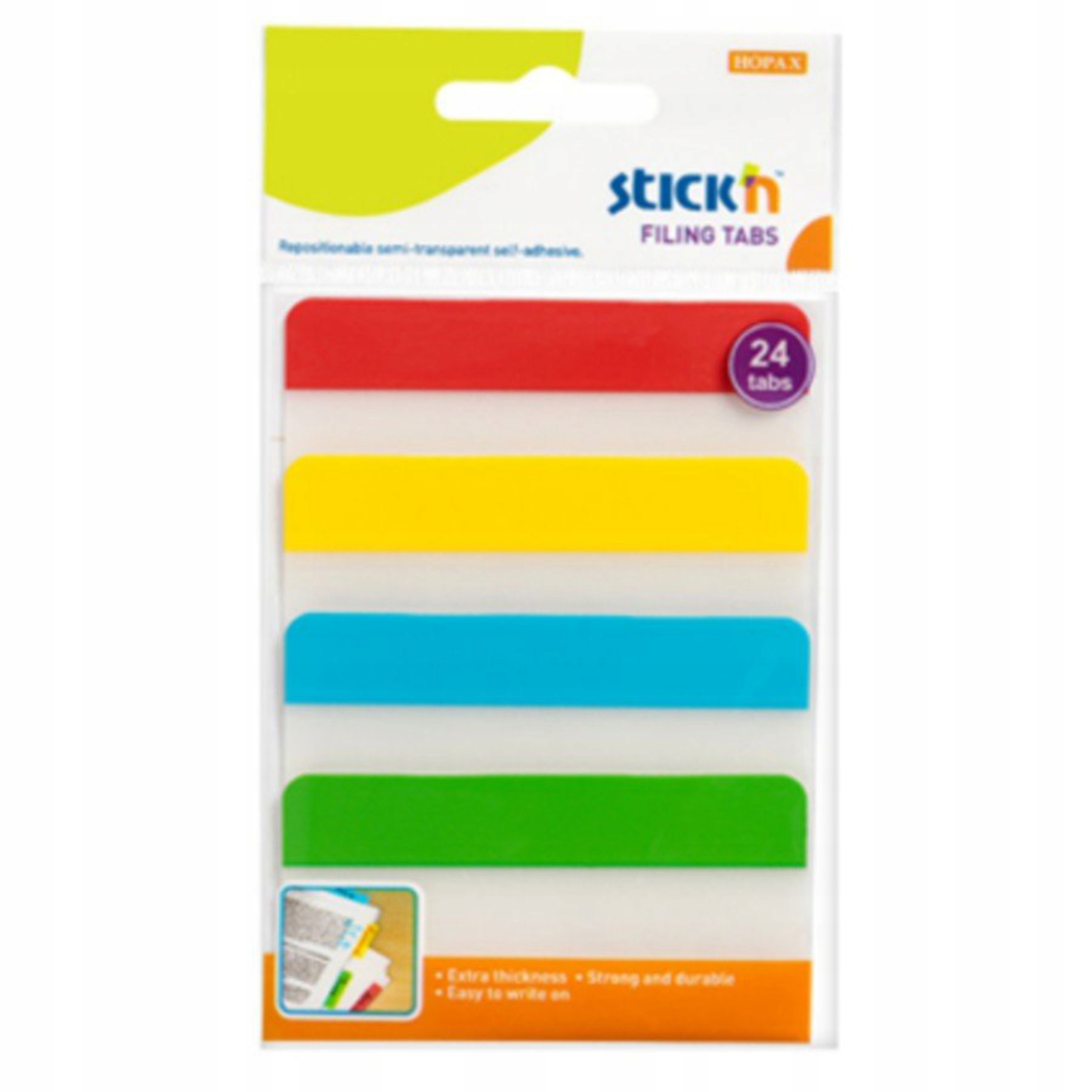 

Przekładki karteczki zakładki indeksujące Stick