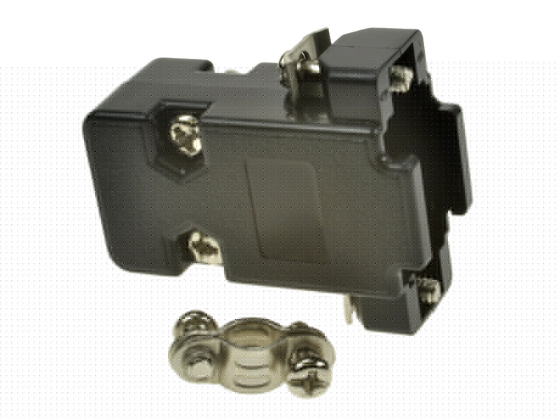 

Obudowa czarna na kabel D-sub DB9 RS232 kpl x3szt