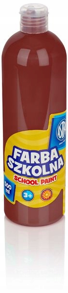 

Farba szkolna Astra plakat. 500 ml ciemna brązowa