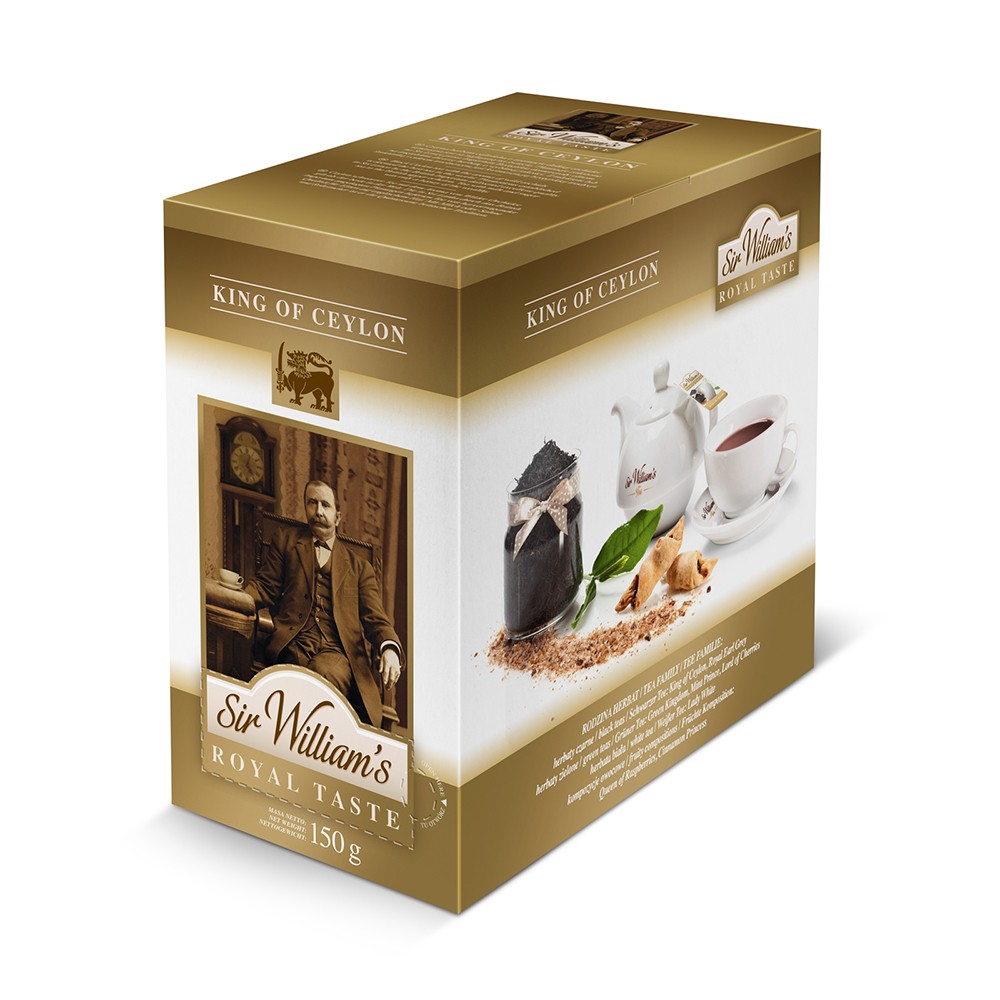 Herbata czarna Sir William's King of Ceylon 50 saszetek