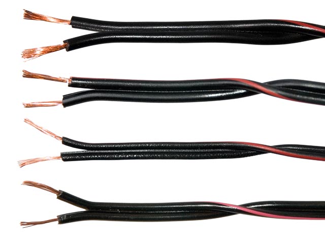 

Przewód zasilający dwużyłowy 2x0,16mm czarny -3m/b
