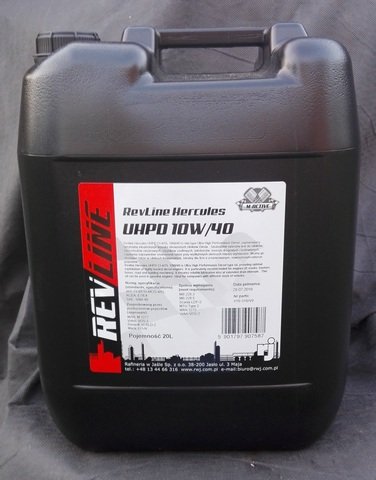 OLEJ 10W/40 20 L REVLINE HERCULES UHPD CI-4/SL Pojemność opakowania 20 l