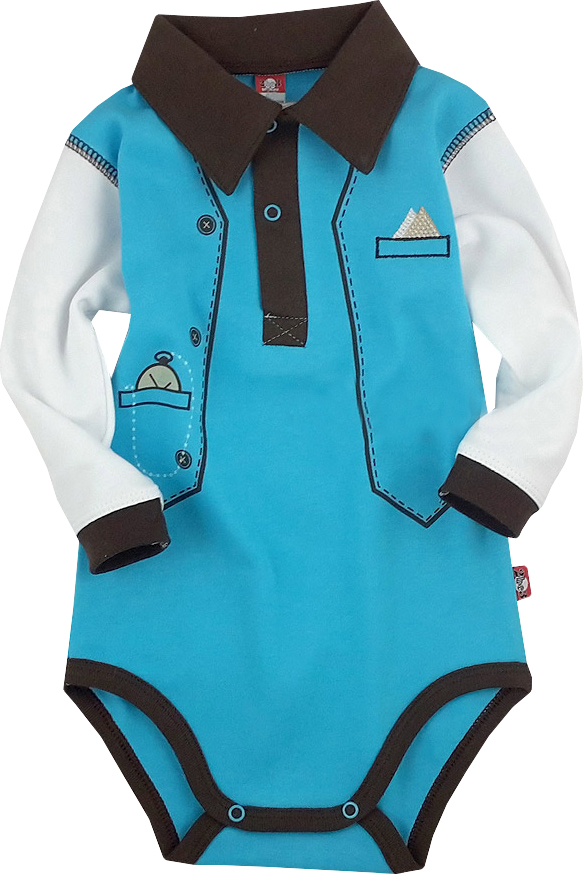 

Eleganckie Body z krawatem z kamizelką bawełna 80
