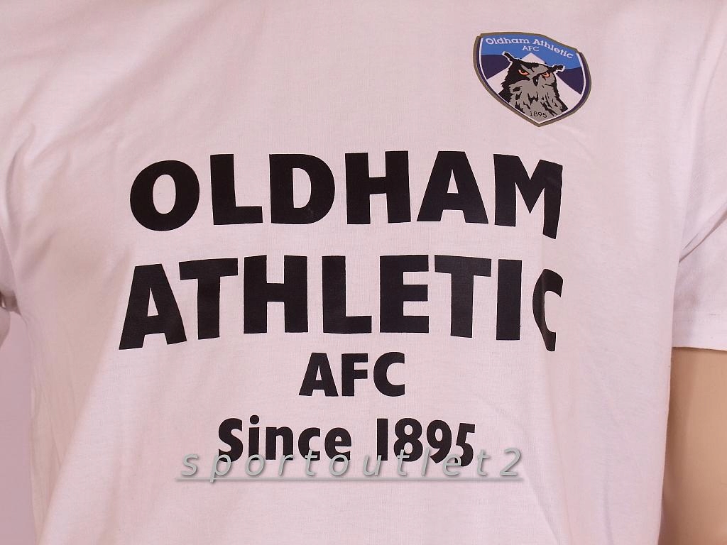 Q1084 MĘSKI T-SHIRT KOSZULKA OLDHAM ATHLETIC AFC M Rękaw krótki rękaw