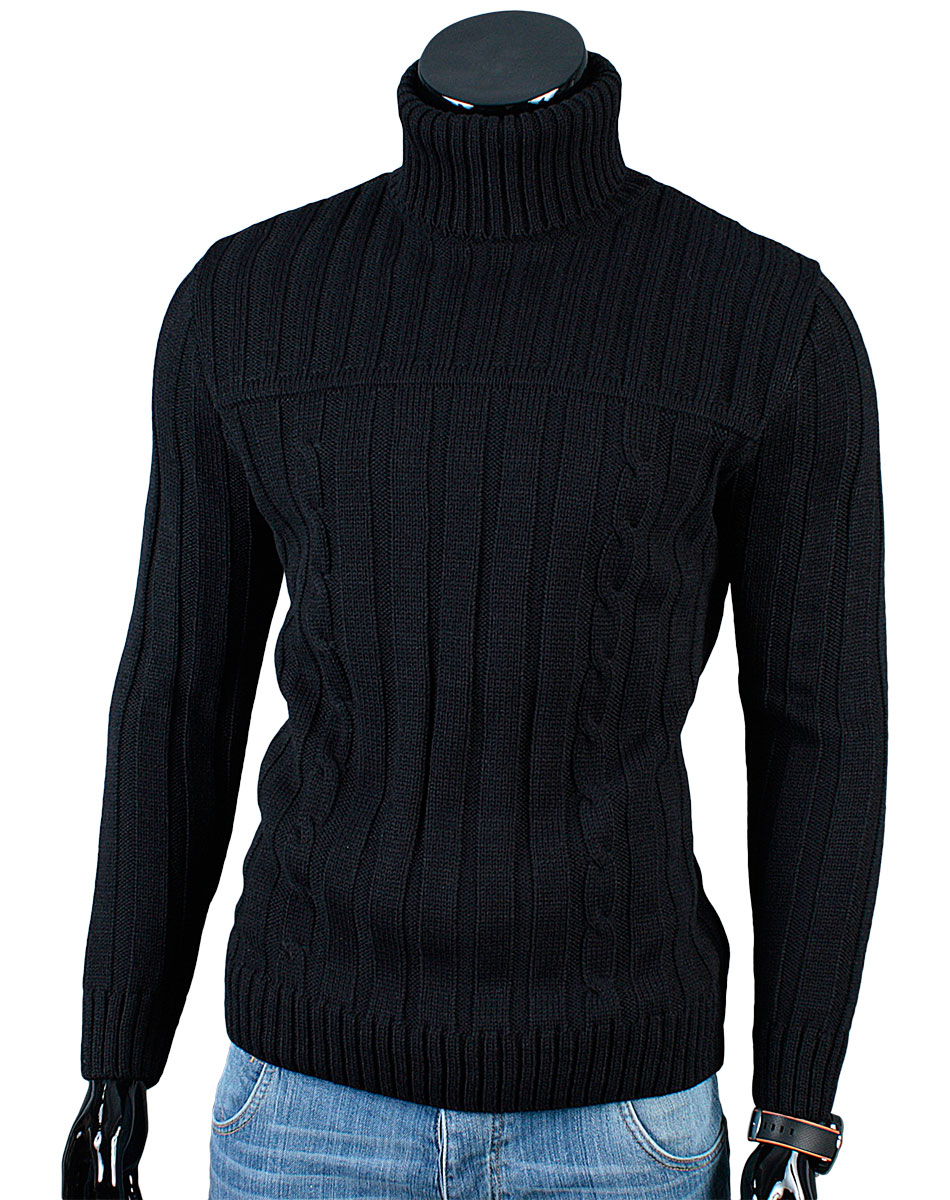 

Produkt_pl Gruby Golf Sweter MA22 Czarny__XXL