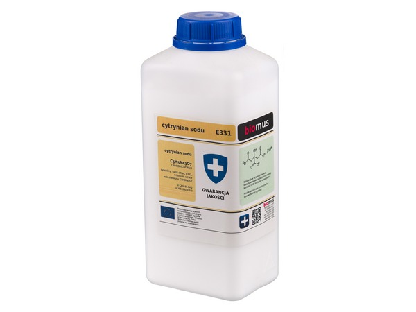 

Cytrynian Sodu trisodowy czysty 1kg Biomus