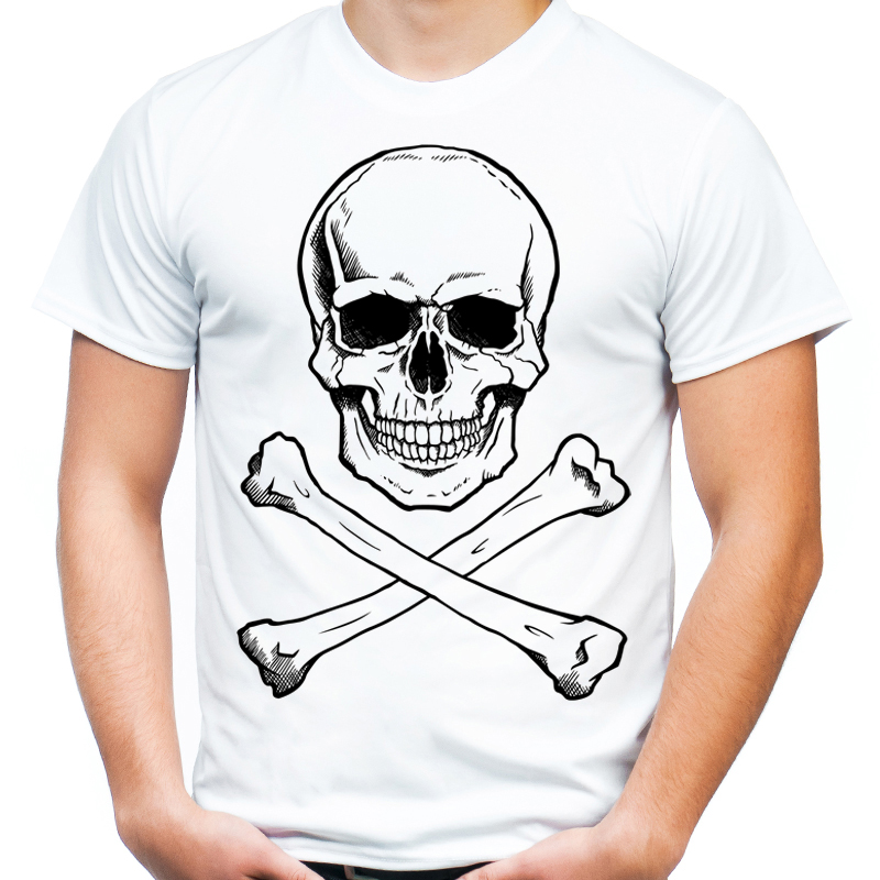 

Koszulka z czaszką i piszczelami skull czaszka XXL