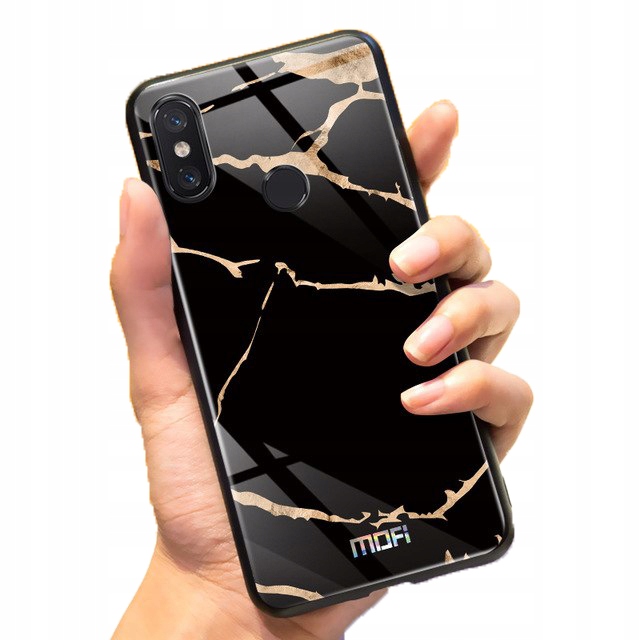 

Mofi Glass Cover Xiaomi Redmi Note 6 Black Marbled