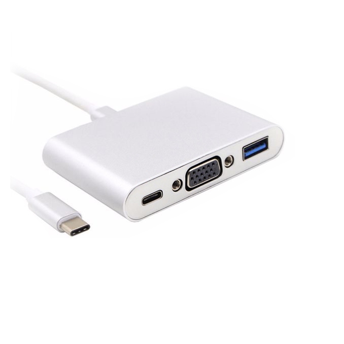 Adapter WulkanCen 1636 USB-C - VGA / USB 3.0 / USB-C
