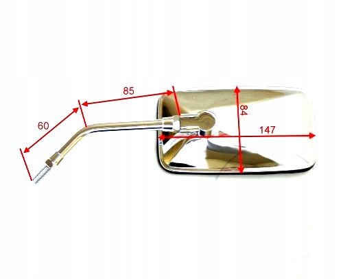 Pravé Zrcátko Chrom Yamaha XV 500 750 Se Specializuje Na Nové