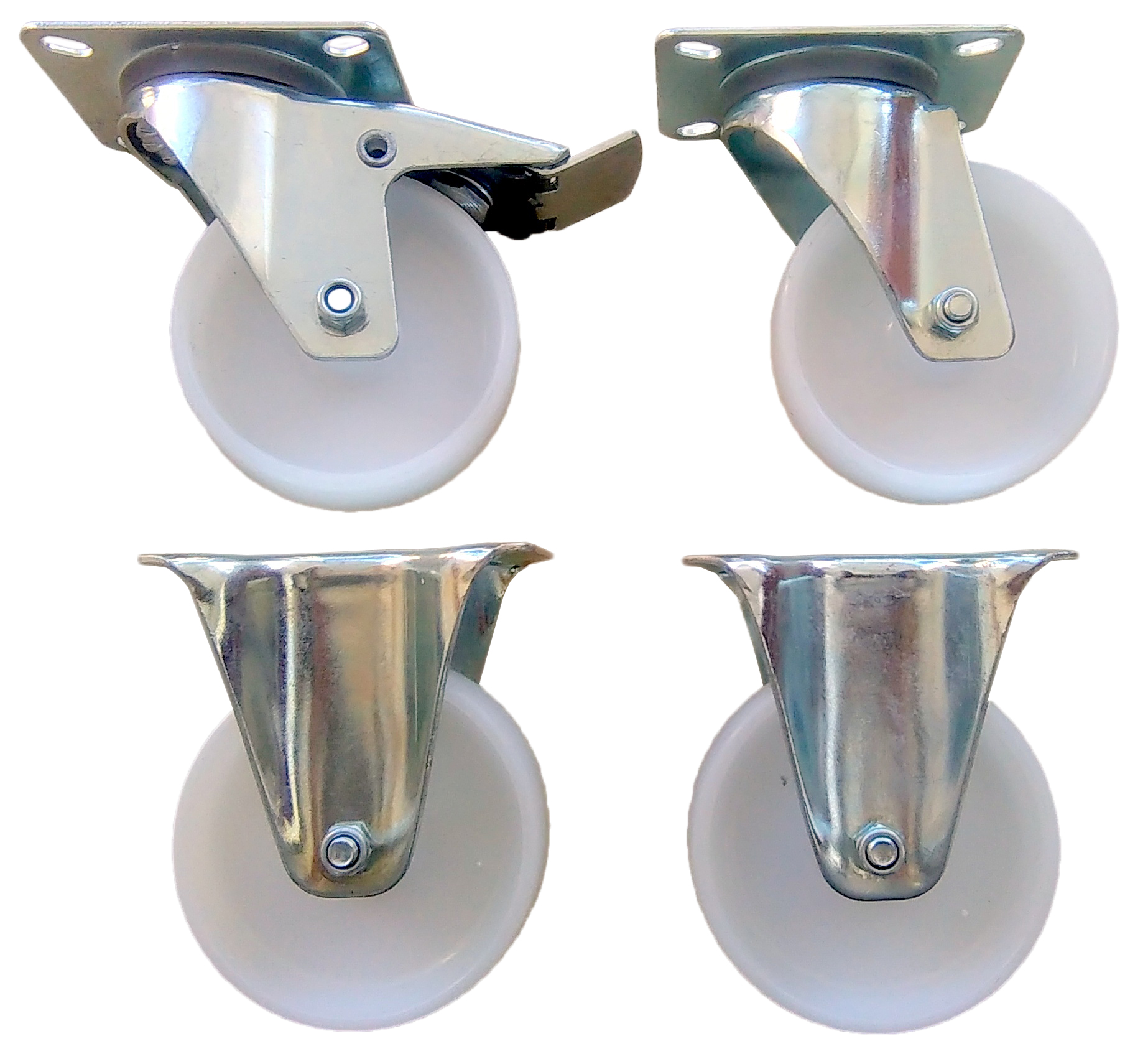 Kpl. 4 ks Kolečko kola Poliamid 125 mm 500 kg.