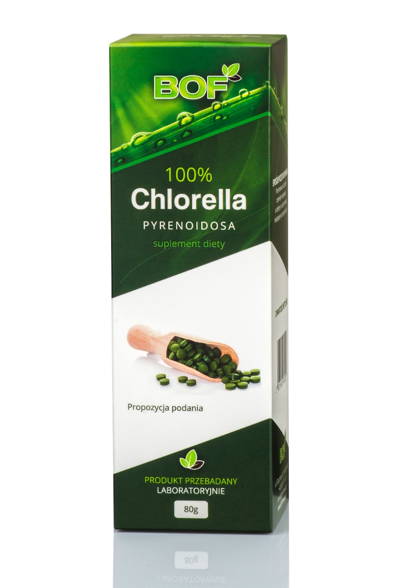 100% Chlorella Pyrenoidosa 80g (200mg, 400tabl.) Bof
