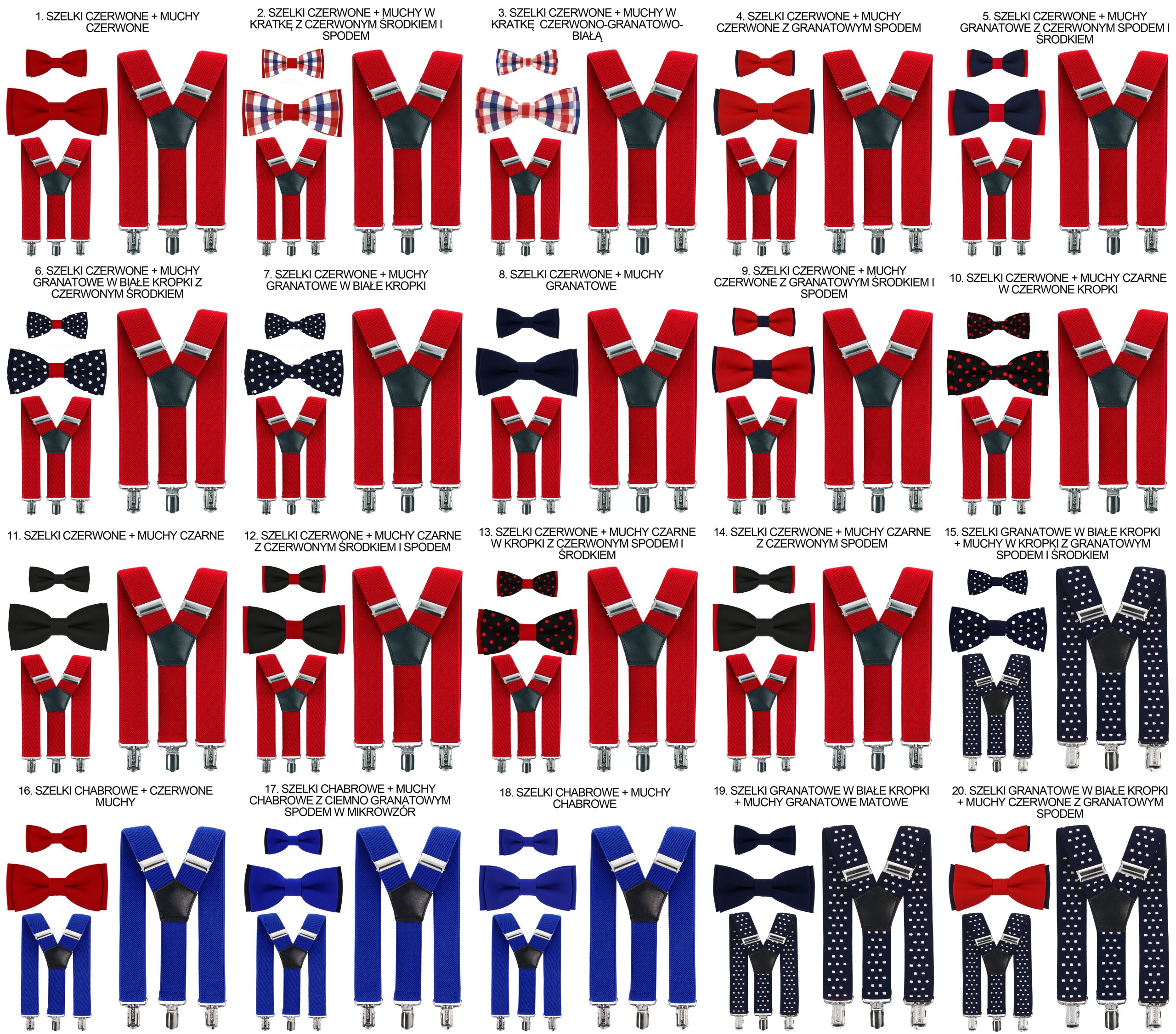 Szelki i mucha TATA i SYN 0-3 lata zestaw KOLORY! Marka bez marki