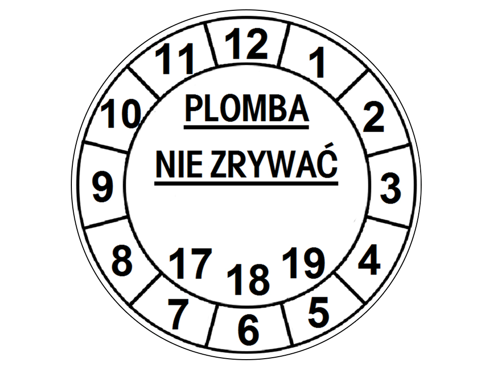 

Stickery Kruszące FI20MM 250SZT Plomby Gwarancyjne