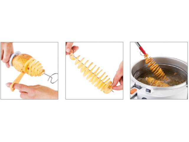 MASZYNKA DO CHIPSÓW ZAKRĘCONA FRYTKA ZIEMNIAK Przeznaczenie do ziemniaków