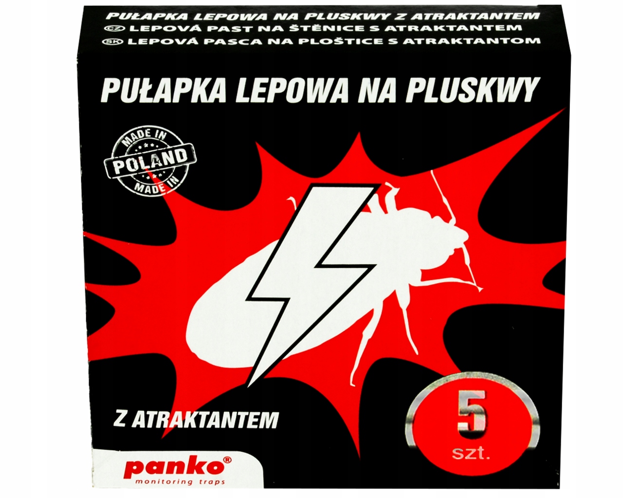 

Lep Pułapka Klejowa Klej Na Pluskwy Panko 5 Sztuk