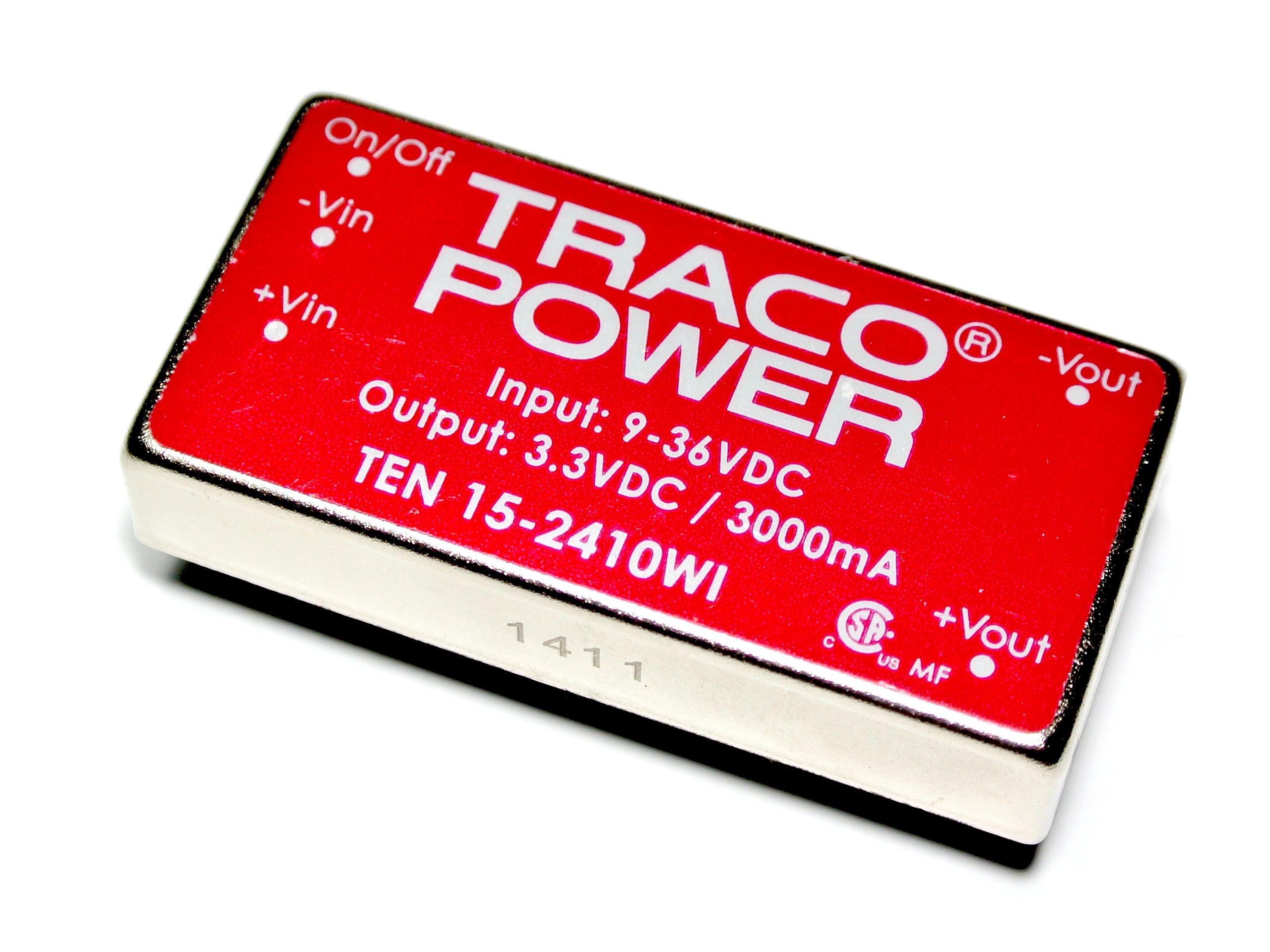 Měnič Napětí 9-36V 3.3V 3000mA TEN15-241WI Traco