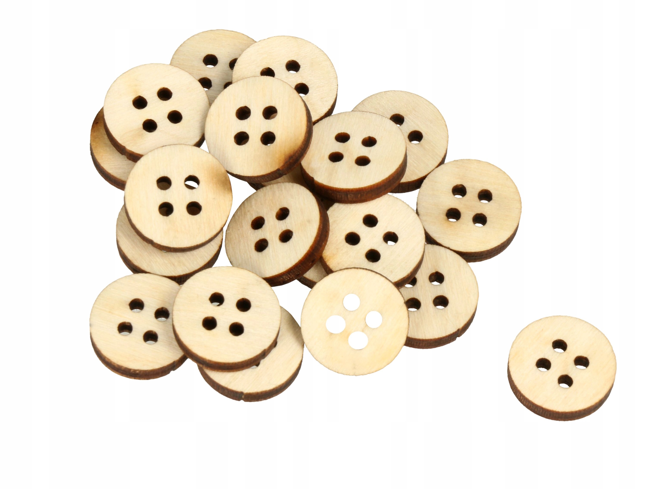 Knoflíky Knoflík Decoupage Dekorace Pro Scrapbooking 100sz 25mm 4 otvory