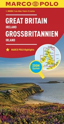 Wielka Brytania Irlandia Mapa Marco Polo-zoom Sys.