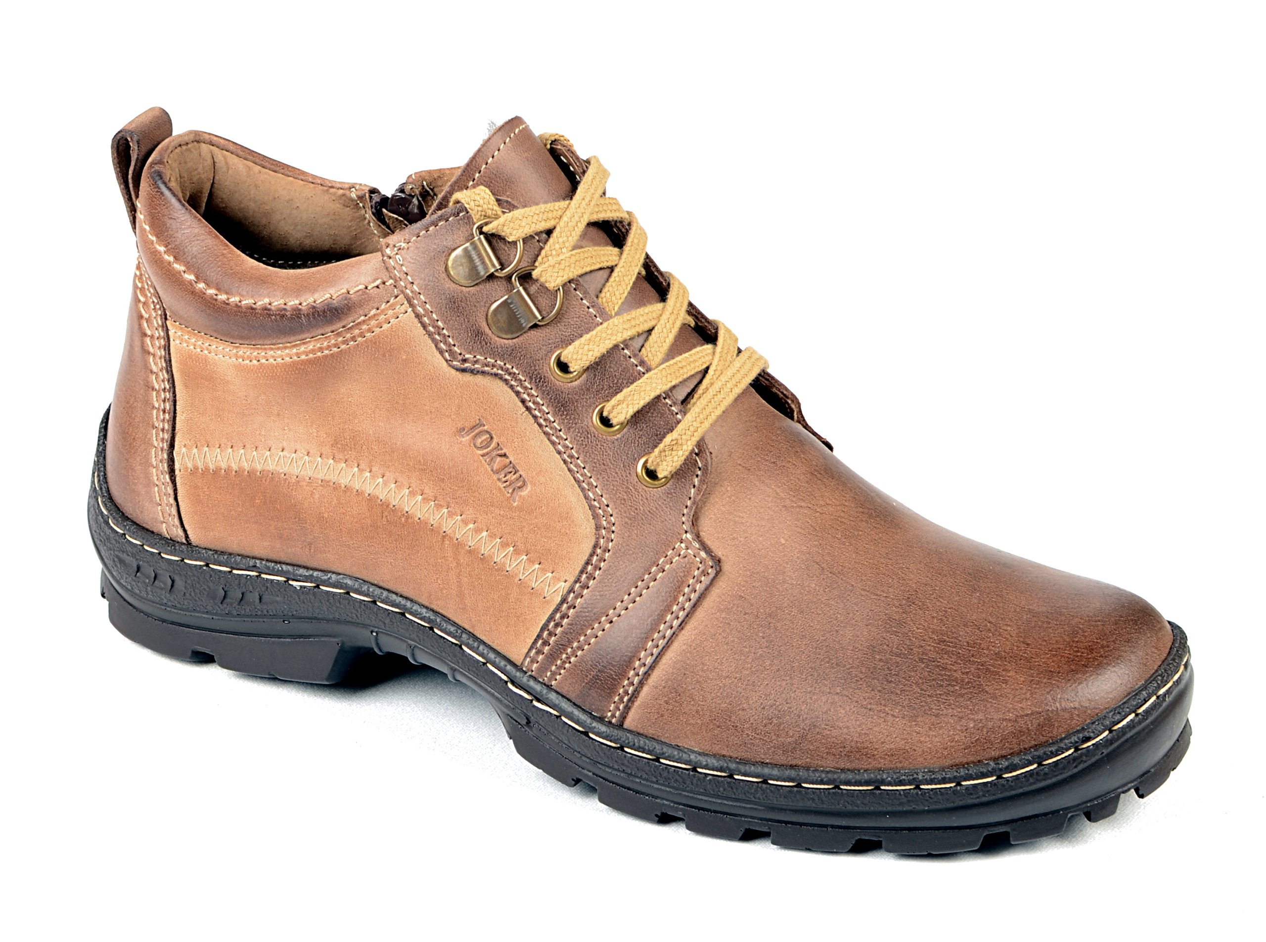 

Buty Męskie Zimowe Ocieplane Skóra 592 Brąz R 43