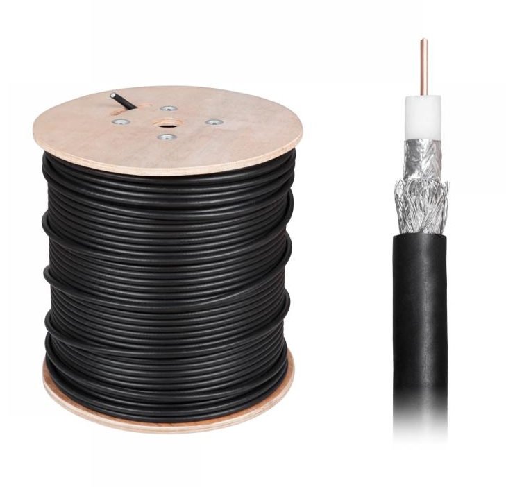 

Kabel Antenowy RG11 Miedź Cu 60% żelowany Pe 1metr