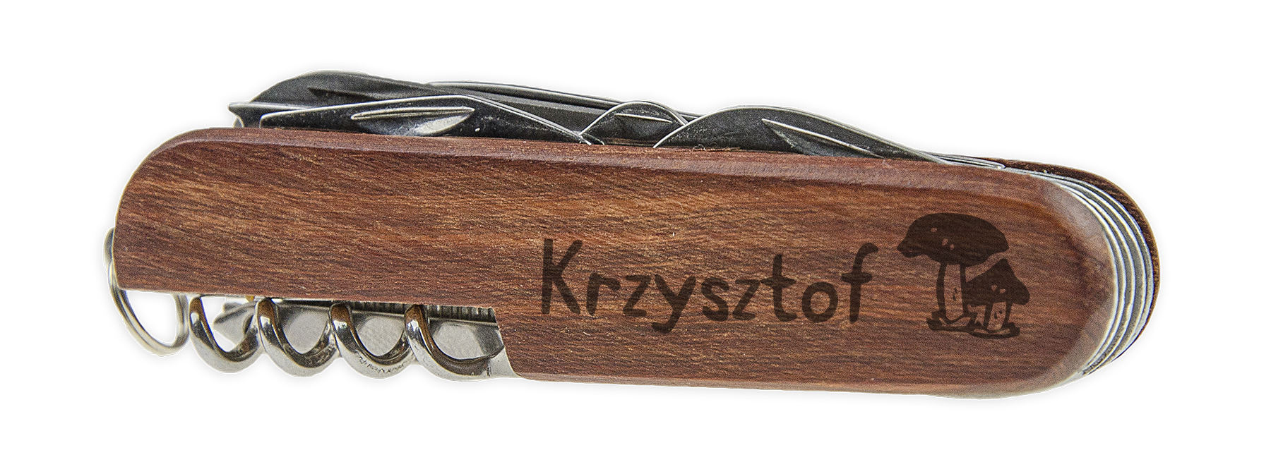 SCYZORYK MULTITOOL Z NAPISAMI GRAWEREM WZORY Model EPR