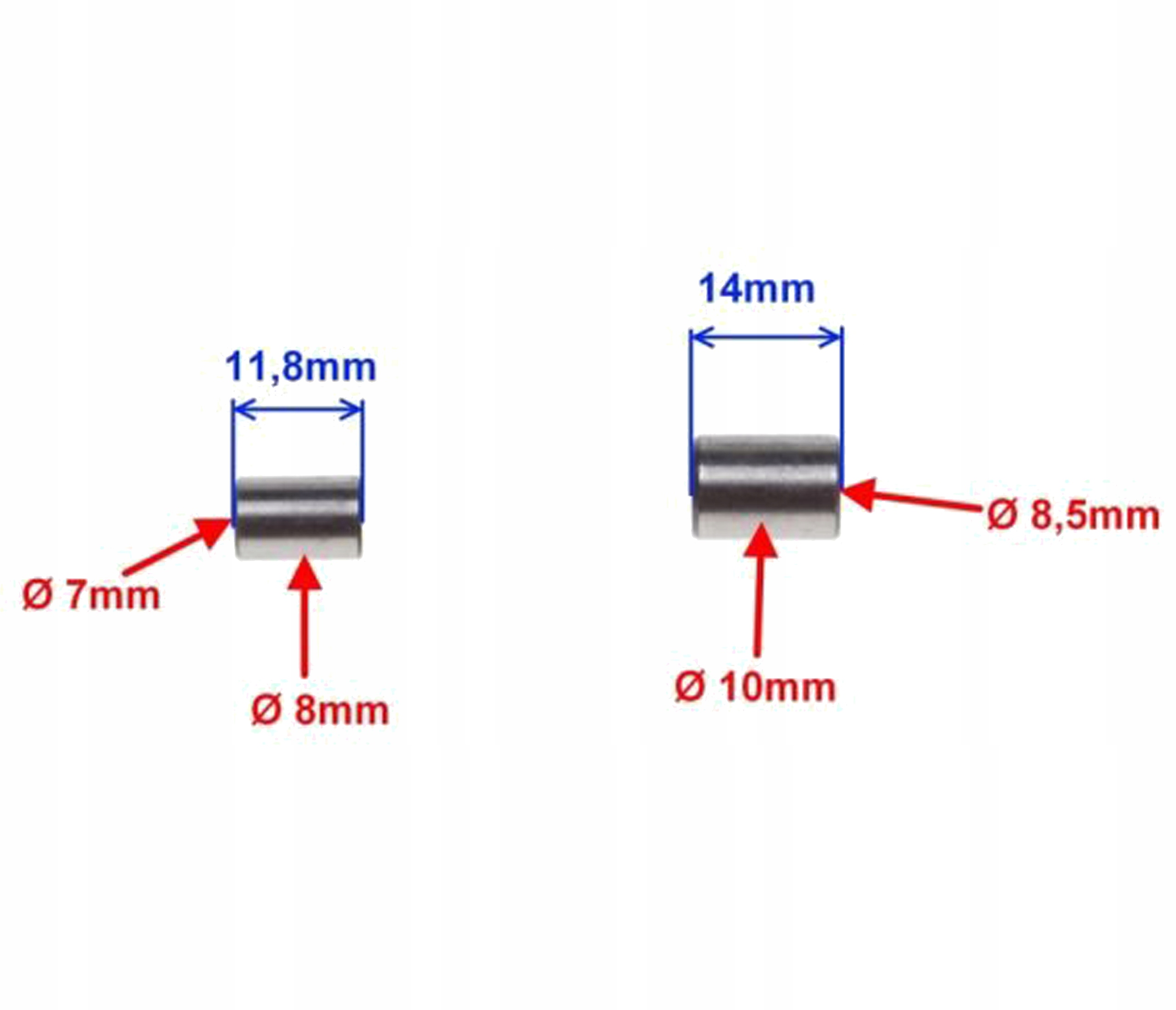 CHOPPER KING ŁOŚ TULEJA USTALAJĄCA SILNIK 4T 10szt Producent nieznany producent