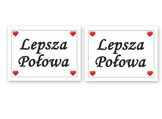 

Naklejki na pod buty dla męża i żony na ślub N29