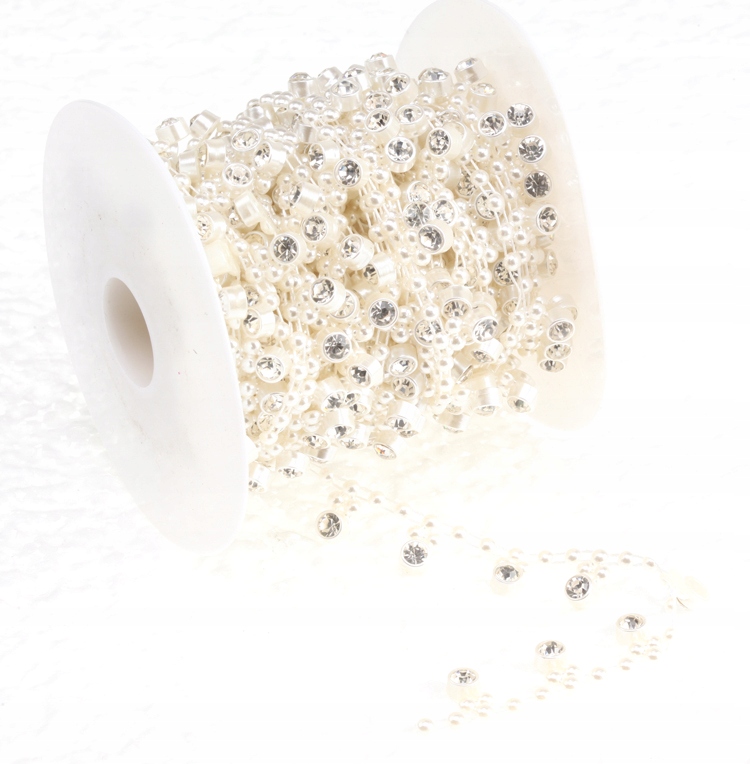 

SN638 Taśma Dekoracyjna Ślub Girlanda 13mm 1m